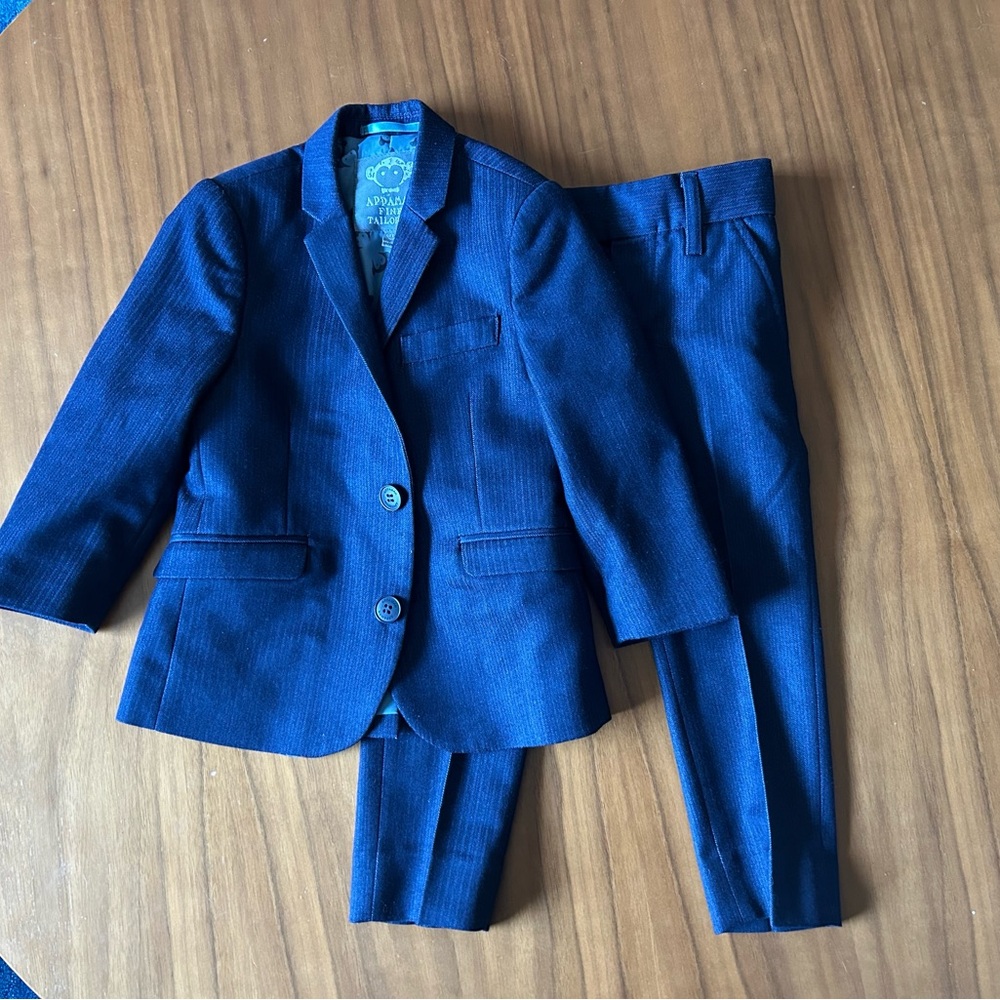 Appaman Blue pinstripe suit with Notched Lapels